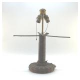 1920S WICKER TABLE LAMP