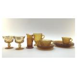 DEPRESSION AMBER GLASS