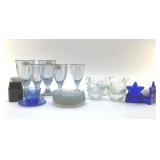 VINTAGE BLUE GLASS ASSORTMENT