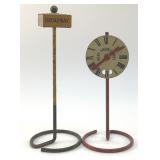 PRE-WAR MODEL TRAIN SIGNS