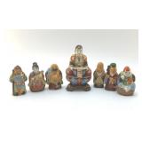 7 JAPANESE KUTANIWARE FIGURINES