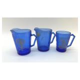 SHIRLEY TEMPLE PITCHERS AND GLASS