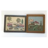 2 FRAMED NEEDLEPOINTS