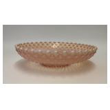 VTG DUNCAN MILLER PINK OPALESCENT HOBNAIL BOWL