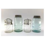 4 ANTIQUE ATLAS MASON