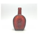 WHEATON HORSE SHOE BITTERS RED GLASS BOTTLE