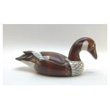 CARVED WOOD DUCK DECOY 13"