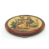 ANTIQUE POWDER COMPACT 4"