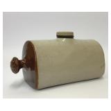 ANTIQUE STONEWARE HOT WATER FOOT BED WARMER