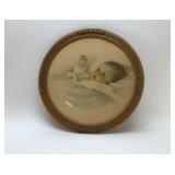 "AWAKENING" BESSIE PEASE GUTMAN INFANT PRINT