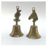 2 BRASS BELLS 6.5"