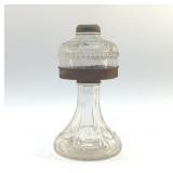 ANTIQUE DRAPED OIL LAMP 9 "