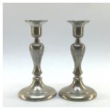 PEWTER CANDLESTICKS MADE IN PORTUGAL
