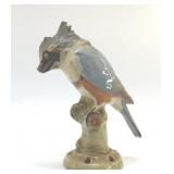 WELLER POTTERY 1915 KINGFISHER FLOWER FROG