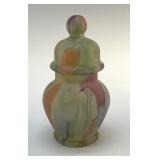 VTG RUEVEN ART GLASS GINGER JAR