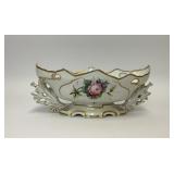 VTG ORNATE PORCELAIN ORNATE CONSOLE BOWL
