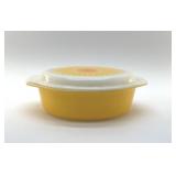 1968 PYREX SUNFLOWER CASSEROLE 13"