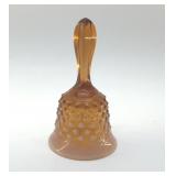 1960S FENTON AMBER HOBNAIL BELL