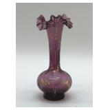 LEGRAS FRENCH AMETHYST GLASS VASE