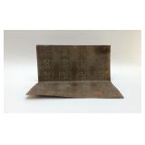 ANTIQUE DAYS O WORK TOBACCO TAG