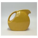 VTG SMALL FIESTAWARE DISK PITCHER YELLOW