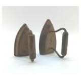2 ANTIQUE SAD IRONS