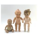 3 ANTIQUE DOLLS