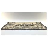 JAPANESE SILK ANTIQUE TEA CLOTH, 4 NAPKINS