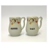 VTG HALL CHINA AUTUMN LEAF SALT PEPPER SHAKERS