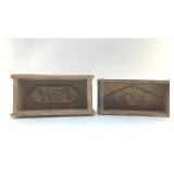 VTG WOODEN BRICK MOLDS