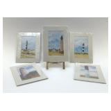 5 FRANS VAN BAARS MINI LIGHTHOUSE PRINTS
