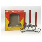 VTG STERLING RED ELECTRIC CANDLE LITES LAMP