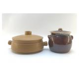 VTG BEAN POT CASSEROLES HULL