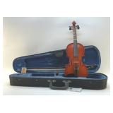 KLAUS MUELLER 1/2 VIOLIN WITH CASE, BOW