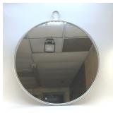 DESIGNER SILVER TONE FRAMED MIRROR 33"