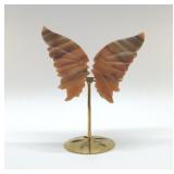 NATURAL QUARTZ, AGATE BUTTERFLY WINGS