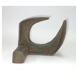 ANTIQUE CAST IRON COBBLER SHOE ANVIL ANNISTON AL