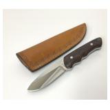 JOHN SARRATT UNUSED CUSTOM FIXED BLADE KNIFE