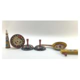 6 VTG TIN NOISE MAKERS NEW YEARS EVE