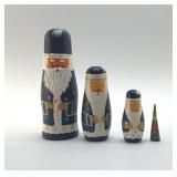 SANTA MATROYSHKA NESTING DOLL  8"