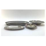 4 PCS OF SILVERPLATE TABLEWARE