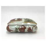 AMITA MONKEY CERAMIC TRINKET BOX