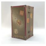 ANTIQUE DOLL TRUNK WITH CLOTHES