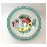 VIETRI ITALIAN POTTERY HANDPAINTED FISH MOTIF BOWL