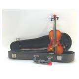 KISO SUZUKI 1/10' TINY VIOLIN, CASE, BOW