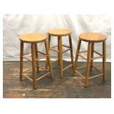 3 COUNTER STOOLS 24"
