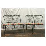 WROUGHT IRON PATIO CHAIRS