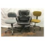 3 OFFICE CHAIRS
