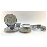 ASSORTED BLUE & WHITE CHINA