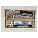 1992 ERTL PIEDMONT RACING TRACTOR TRAILER MODEL